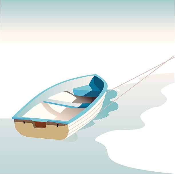 sommer zeit - rowboat stock-grafiken, -clipart, -cartoons und -symbole