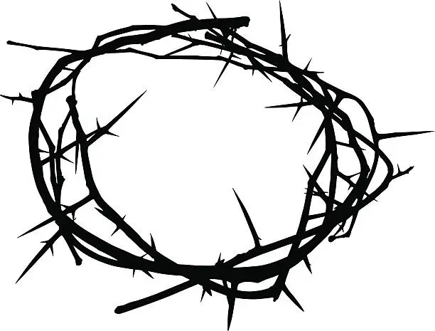 Vector illustration of Crown of Thorns