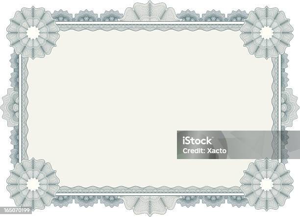 Ornate Certificate Stock Illustration - Download Image Now - Backgrounds, Certificate, Pattern
