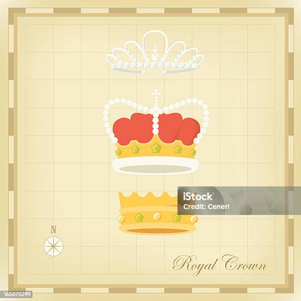 Royal Corona - Immagini vettoriali stock e altre immagini di Regina - Regina, Antico - Condizione, Antico - Vecchio stile