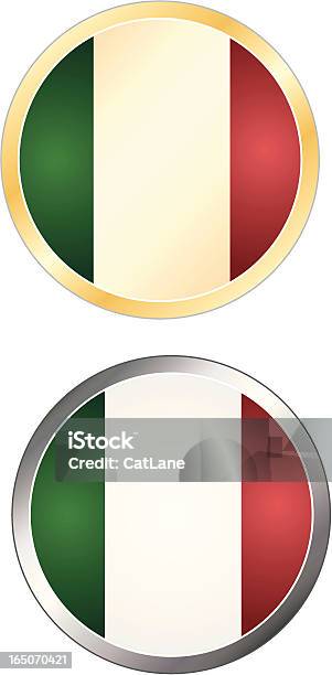 Serie Vintage Di Bandiera Italia - Immagini vettoriali stock e altre immagini di Badge - Badge, Bandiera, Bandiera dell'Italia