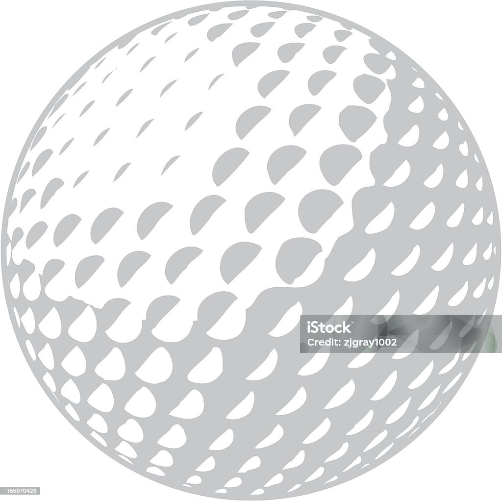 Golfball - arte vectorial de Pelota de golf libre de derechos