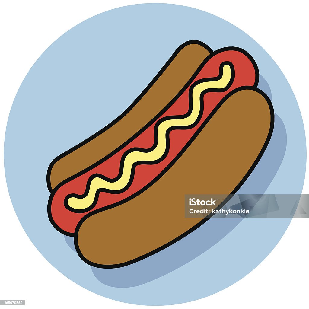 Icône de hot-dogs - clipart vectoriel de Aliment libre de droits