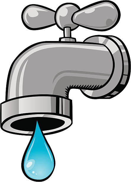 Cartoon Faucet Stock Illustration - Download Image Now - Faucet, Cartoon,  Water - iStock