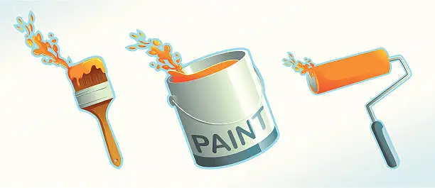Vector illustration of Paint