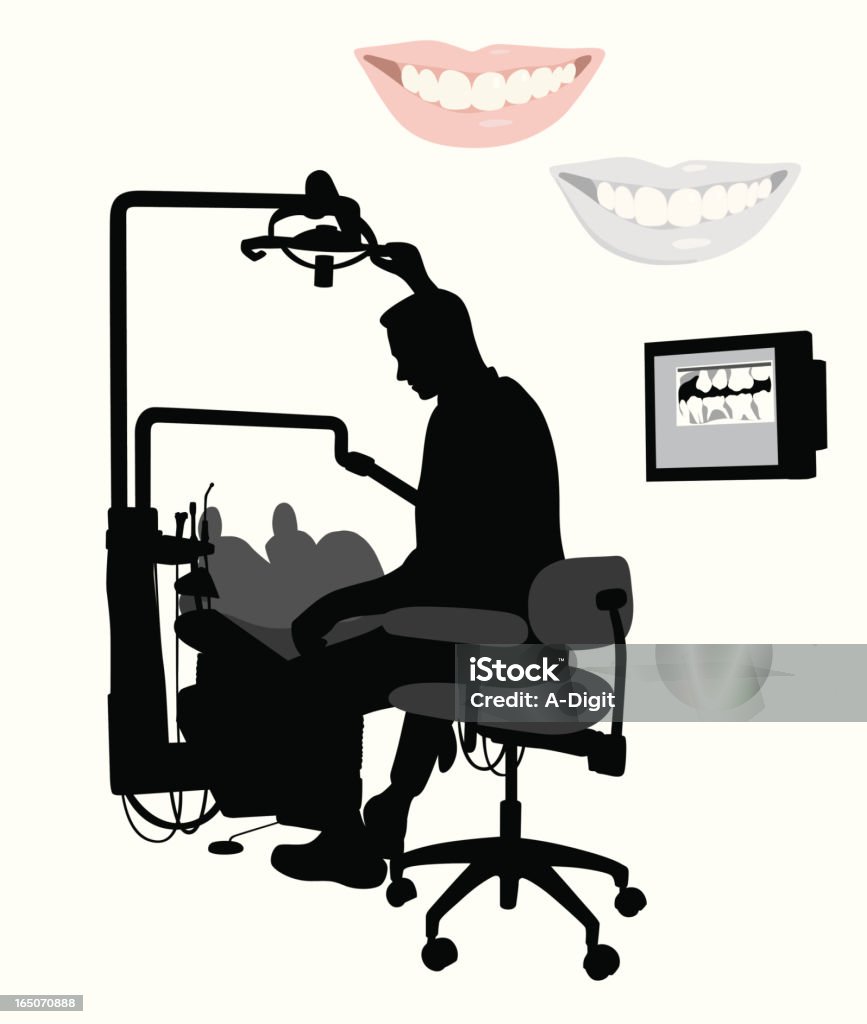 DentistAtWork - Royalty-free Dentista arte vetorial