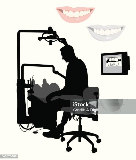 Dentistatwork - Arte vetorial de stock e mais imagens de Dentista - Dentista, Esboço, Adulto