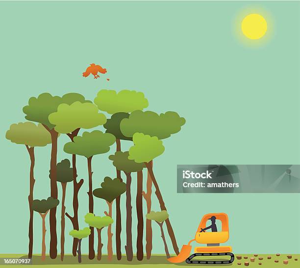 Deforestation Stock Illustration - Download Image Now - Deforestation, Tree, Lumber Industry