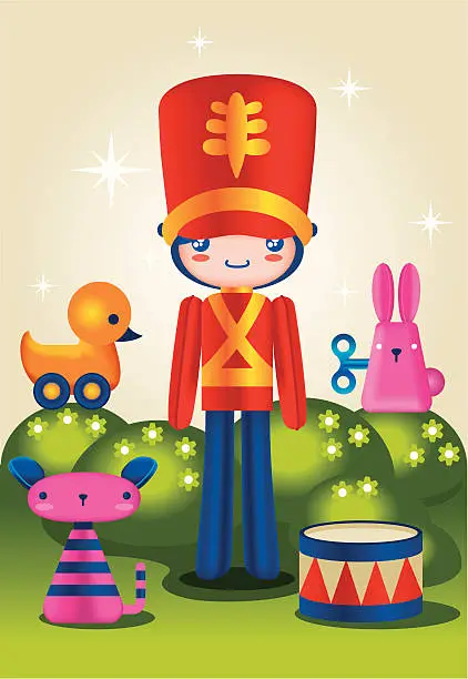 Vector illustration of Toys