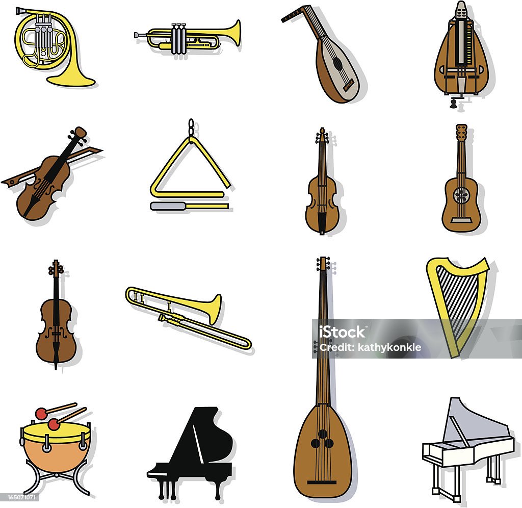 Muzyka - Grafika wektorowa royalty-free (Instrument muzyczny)