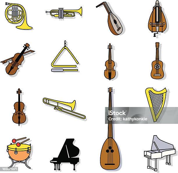 Muzyka - Stockowe grafiki wektorowe i więcej obrazów Instrument muzyczny - Instrument muzyczny, Triangel, Trójkąt