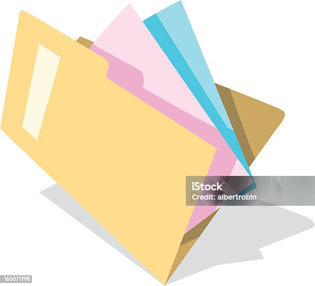 Folder - Stockowe grafiki wektorowe i więcej obrazów Akta - Akta, Segregator, Bez ludzi