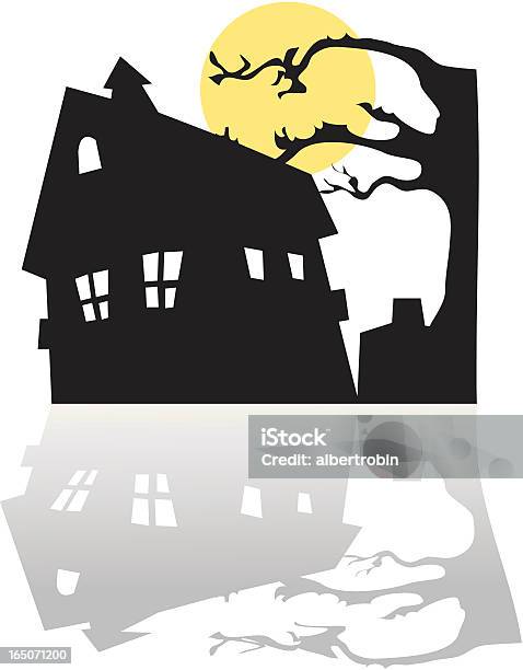 House - Arte vetorial de stock e mais imagens de Amarelo - Amarelo, Assustador, Conceito
