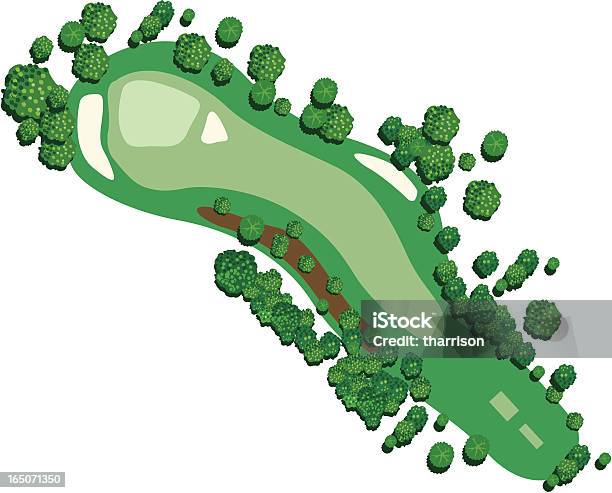 성분명은 골프 코스 호울 7 골프장에 대한 스톡 벡터 아트 및 기타 이미지 - 골프장, 구멍, 골프