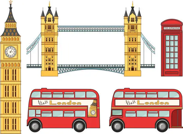 Vector illustration of Love from London - incl. jpeg