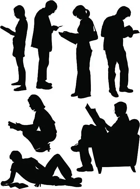 Vector illustration of Readers