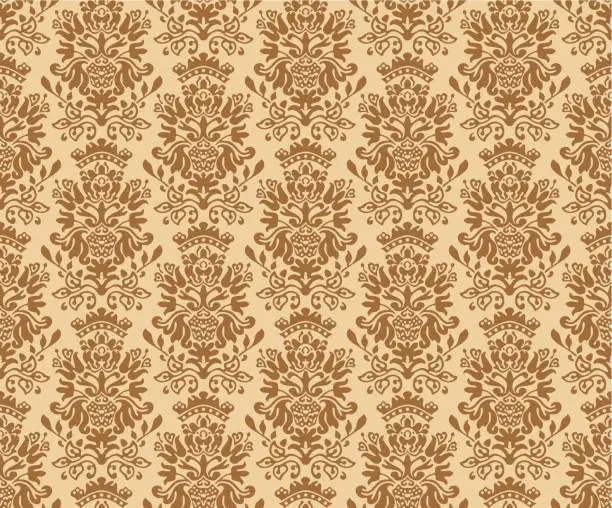 Vector illustration of Seamless Colonial Pattern Vector