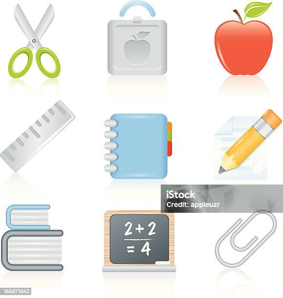 Education Stock Illustration - Download Image Now - Paper Clip, Book, Chalkboard - Visual Aid