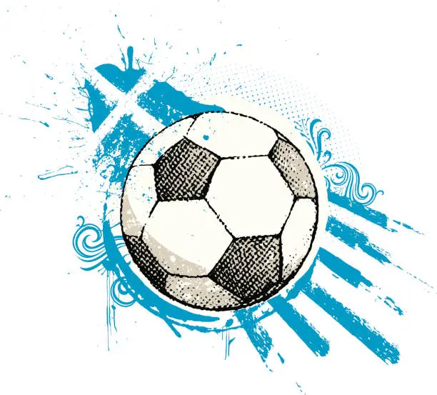 Vector illustration of greek football