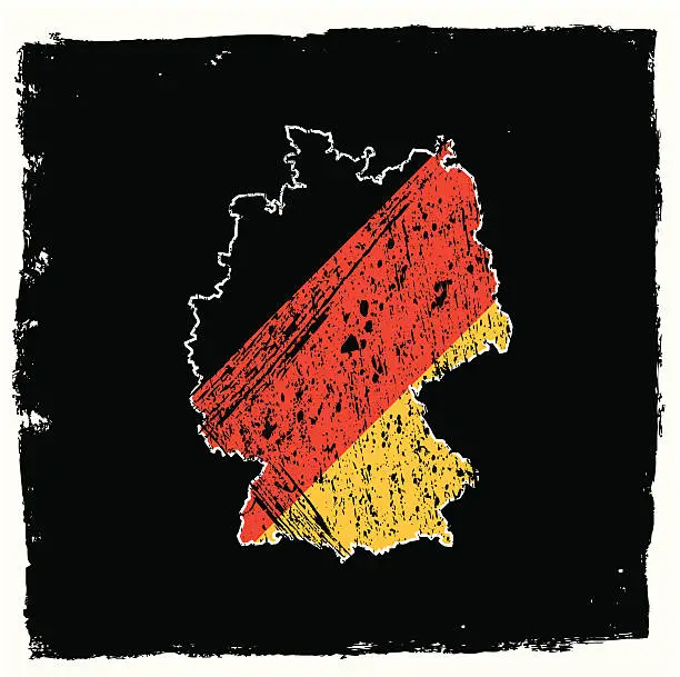 Vector illustration of Germany Abstract Grunge Series