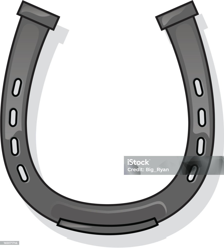 horse shoe - arte vettoriale royalty-free di Animale