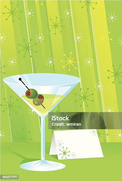 Vert Martini Vecteurs libres de droits et plus d'images vectorielles de Verre à cocktail - Verre à cocktail, Alcool, Martini dry