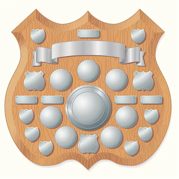 Vector illustration of Trophy Shield