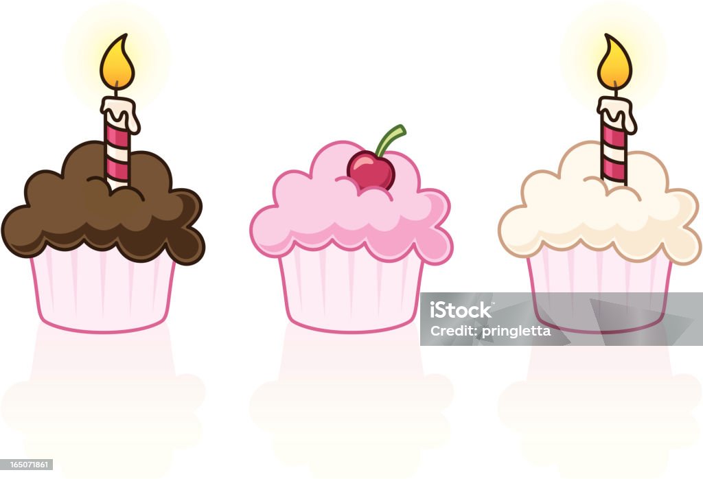 Cupcakes-inkl. jpeg - Lizenzfrei Cupcake Vektorgrafik