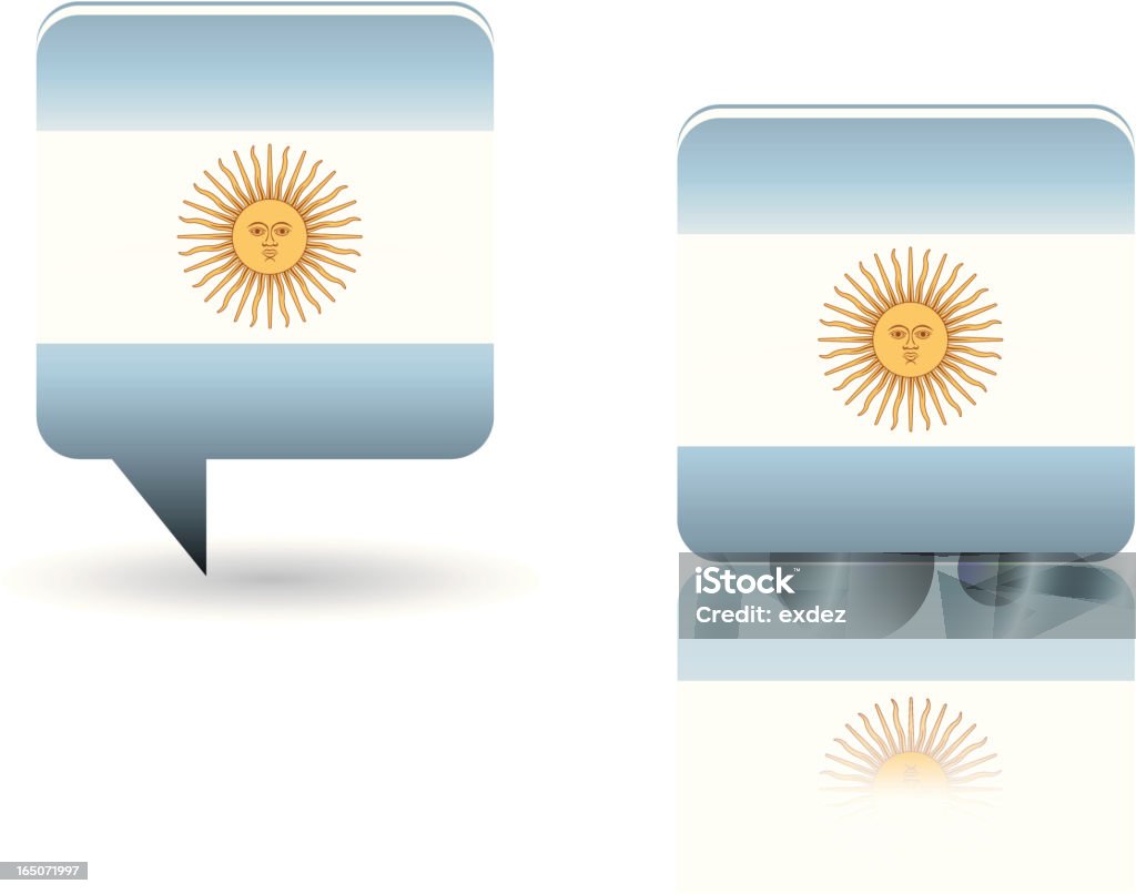 Argentinien-Flagge - Lizenzfrei Argentinien Vektorgrafik