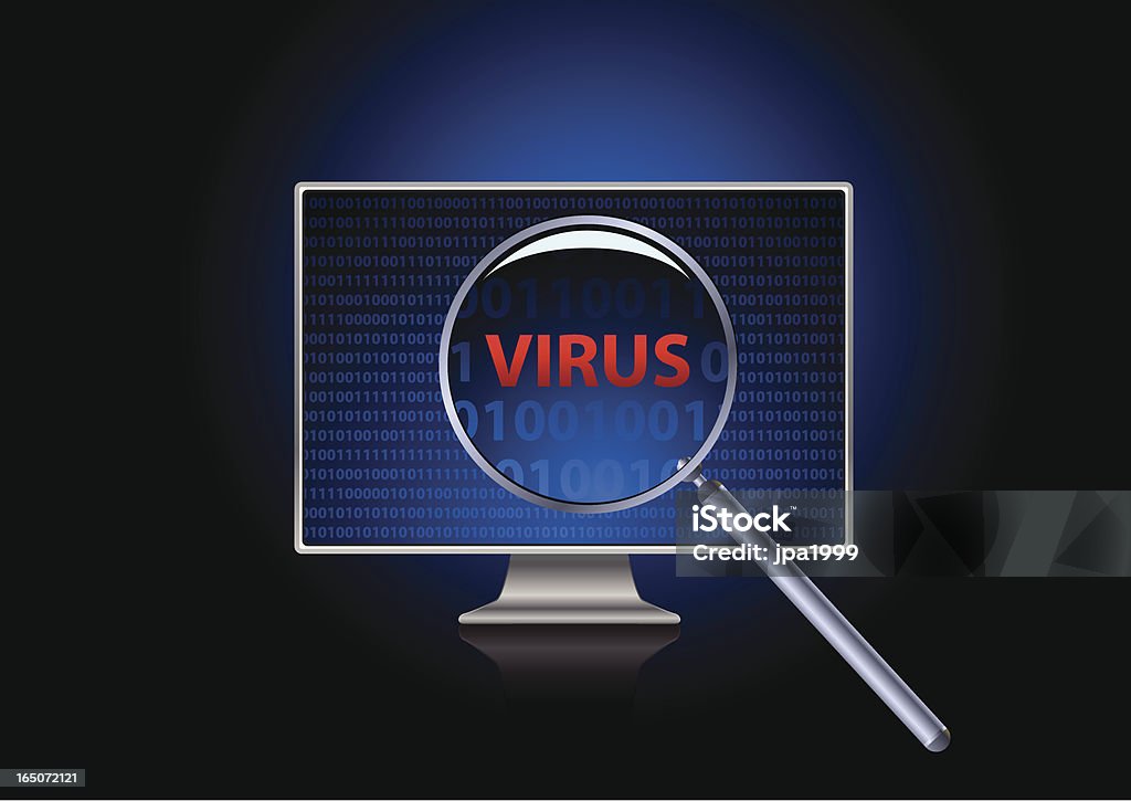 Computer virus - Lizenzfrei Computer Vektorgrafik