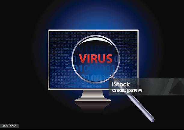 Computer Virus Stock Vektor Art und mehr Bilder von Computer - Computer, Computerbildschirm, Computerfehler