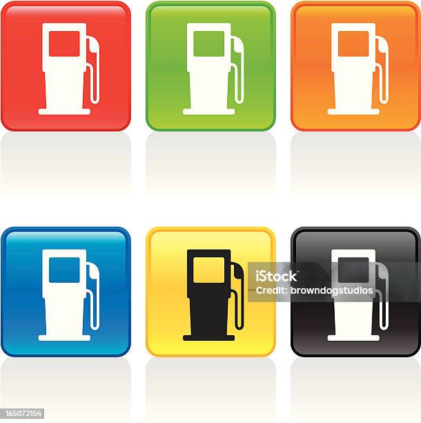 Fuel Icon Stock Illustration - Download Image Now - Black Color, Blue, Clip Art