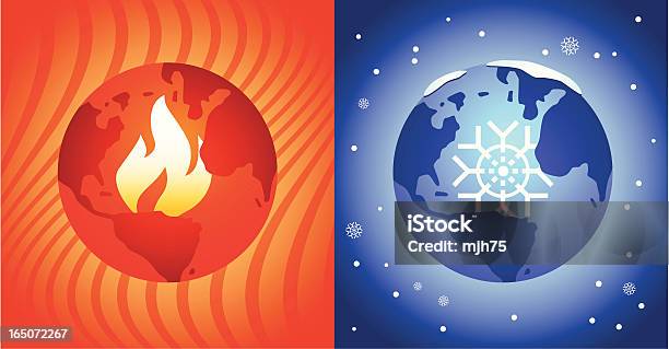 As Alterações Climáticas - Arte vetorial de stock e mais imagens de Congelado - Congelado, Globo terrestre, Planeta