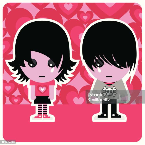 Emo Couple Stock Illustration - Download Image Now - Teenager, Adolescence, Costume - iStock Emo Couple Stock Illustration - Download Image Now - Teenager, Adolescence, Costume - iStock