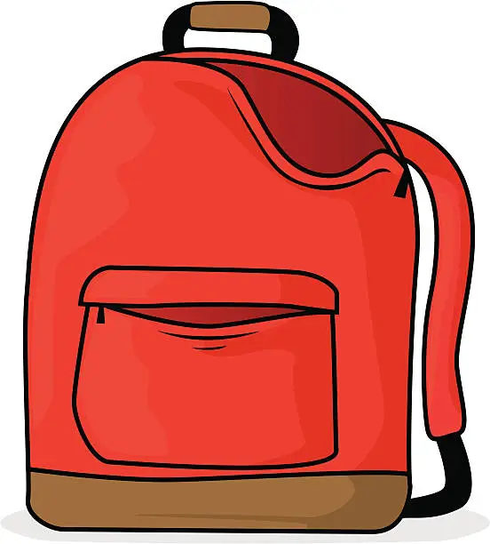 Vector illustration of backpack