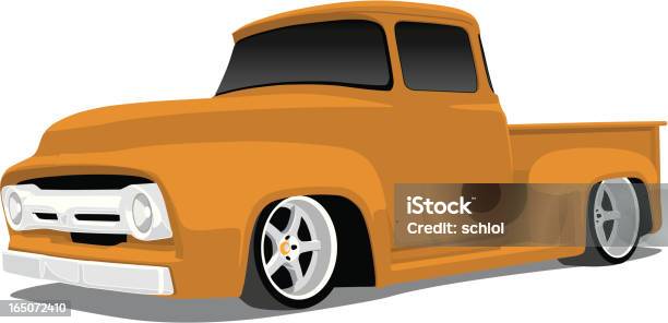 Custom 1954 Ford Truck Stock Illustration - Download Image Now - Transportation, 1950-1959, 1954