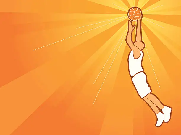 Vector illustration of Basketball theme