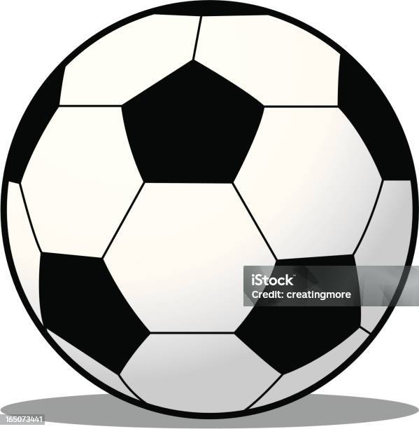 Pallone Da Calcio - Immagini vettoriali stock e altre immagini di Bianco - Bianco, Calcio - Sport, Clip art