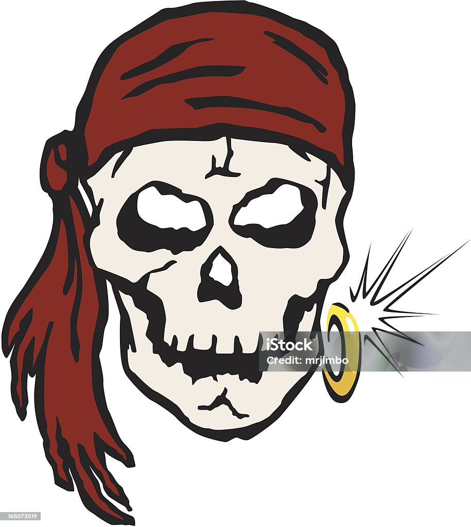 Pirate Skull - Lizenzfrei Funktionsuntüchtig Vektorgrafik