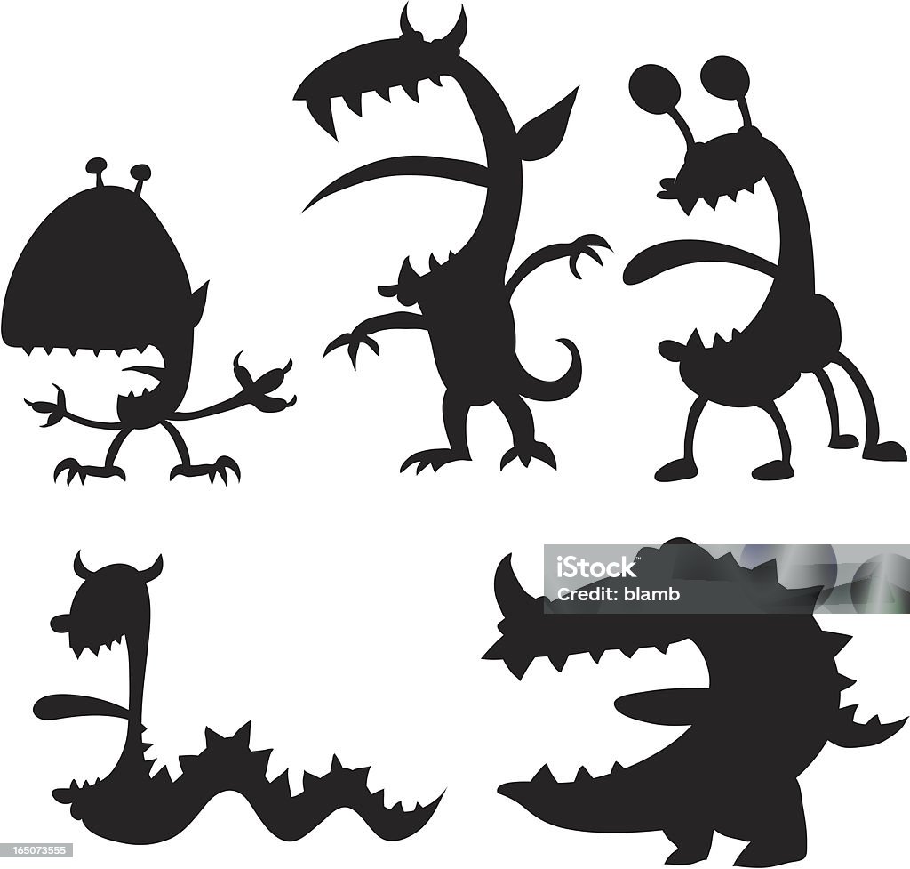 Maniac potwory! - Grafika wektorowa royalty-free (Dowcip rysunkowy)