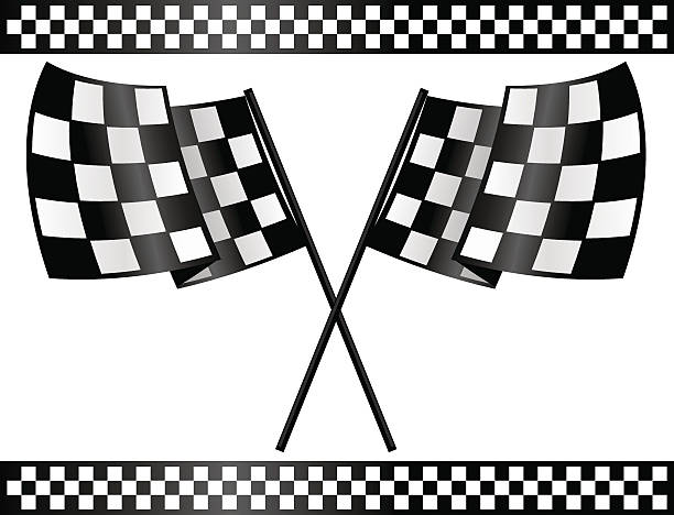 FINAL LAP RACING FLAGS drag racing stock illustrations