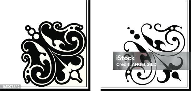 Fine Corner Design Stock Illustration - Download Image Now - Corner, Ornate, West - Direction