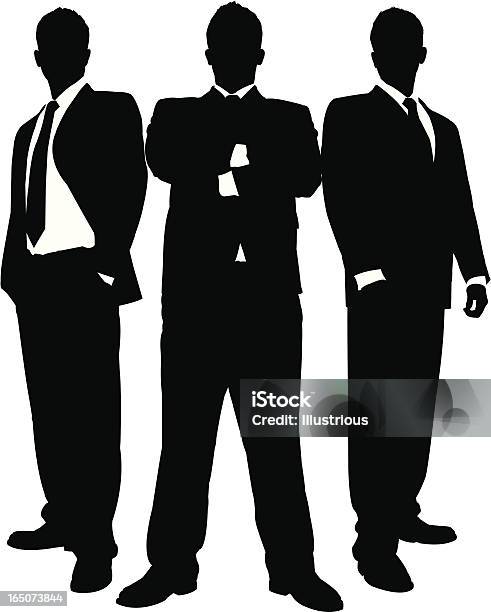 Businessmen In Black Series Stock Illustration - Download Image Now - Men, Suit, Only Men