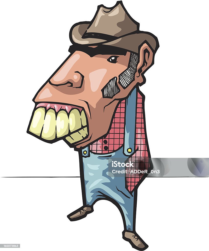 Hill Billy - clipart vectoriel de Chemise de bûcheron libre de droits