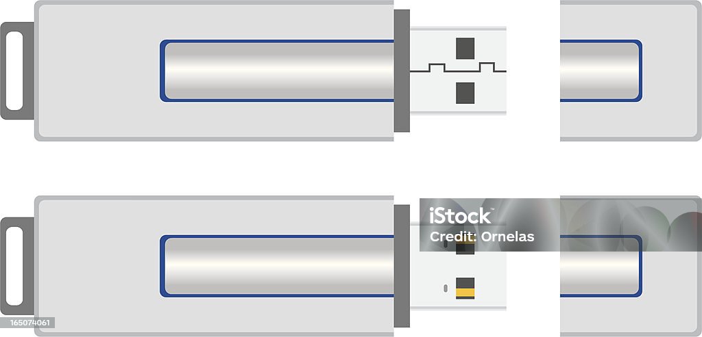 Unidades de USB - arte vectorial de Bloque de conexión libre de derechos