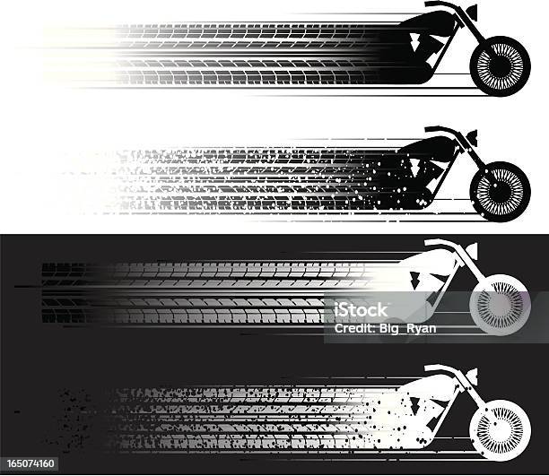 Vetores de Motocicleta De Travagem e mais imagens de Rastro de Veículo - Rastro de Veículo, Competição, Corrida esportiva