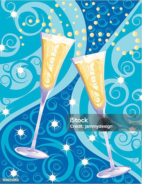新年のお祝いの乾杯 - お祝いのベクターアート素材や画像を多数ご用意 - お祝い, アルコール飲料, イラストレーション