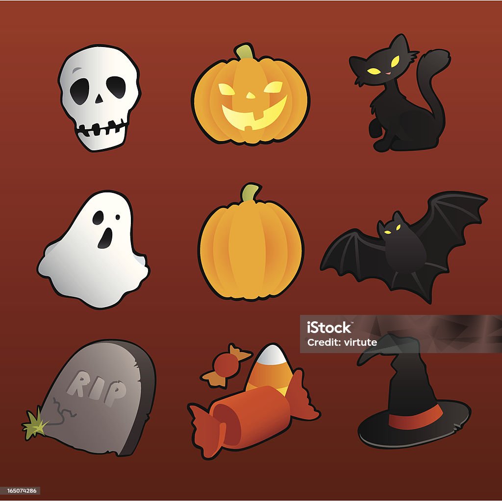 Collection Halloween - clipart vectoriel de Automne libre de droits