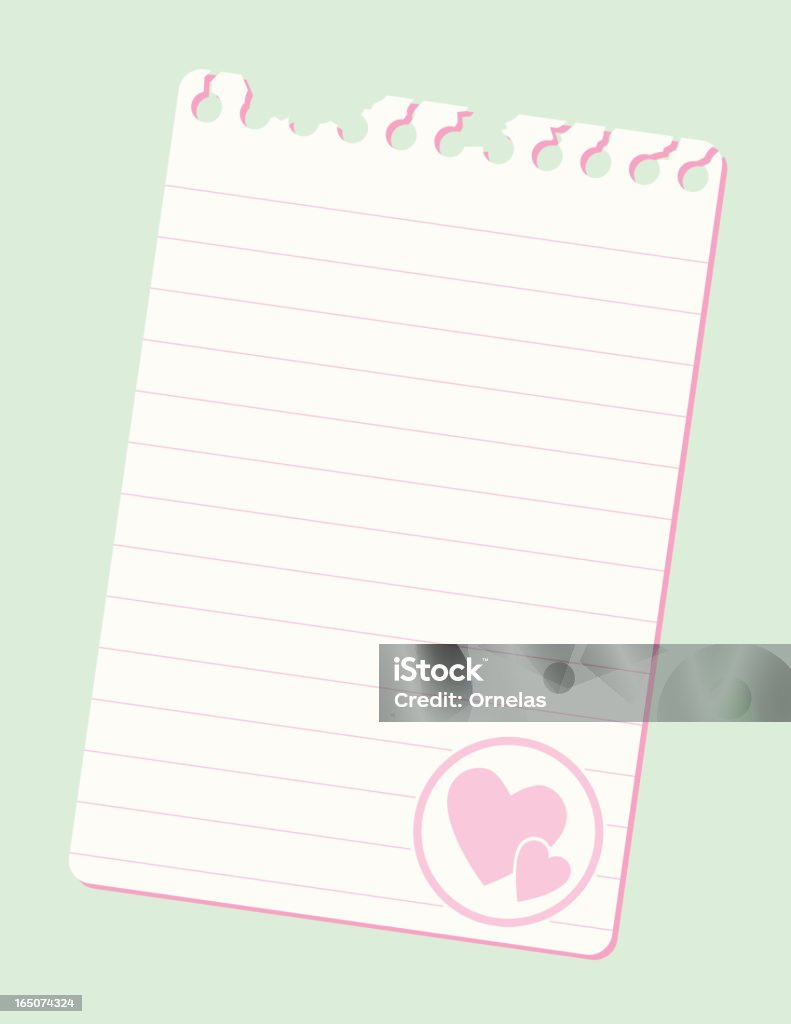 Notebook Love Note Note Love Stock Illustration - Download Image Now - Love Note ...