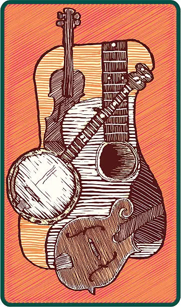 Vector illustration of Bluegrass Music Concept